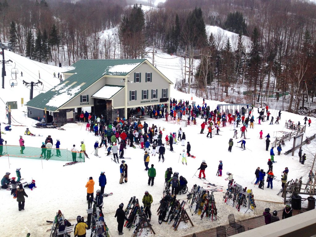 Out the window of Andrew Coon's condo at Jiminy Peak, Lanesborough MA
