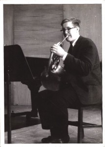 Mark Orton playing French horn - Fall 1964.